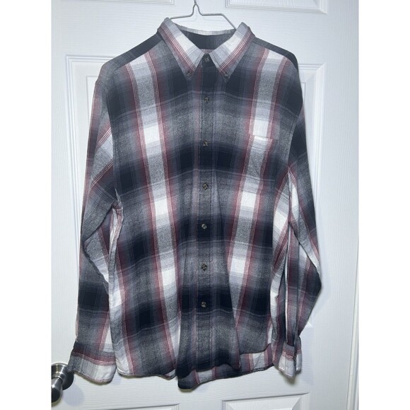 Saddlebred Men’s Classic Fit Long Sleeve Button Down Flannel Size Large - Picture 1 of 6